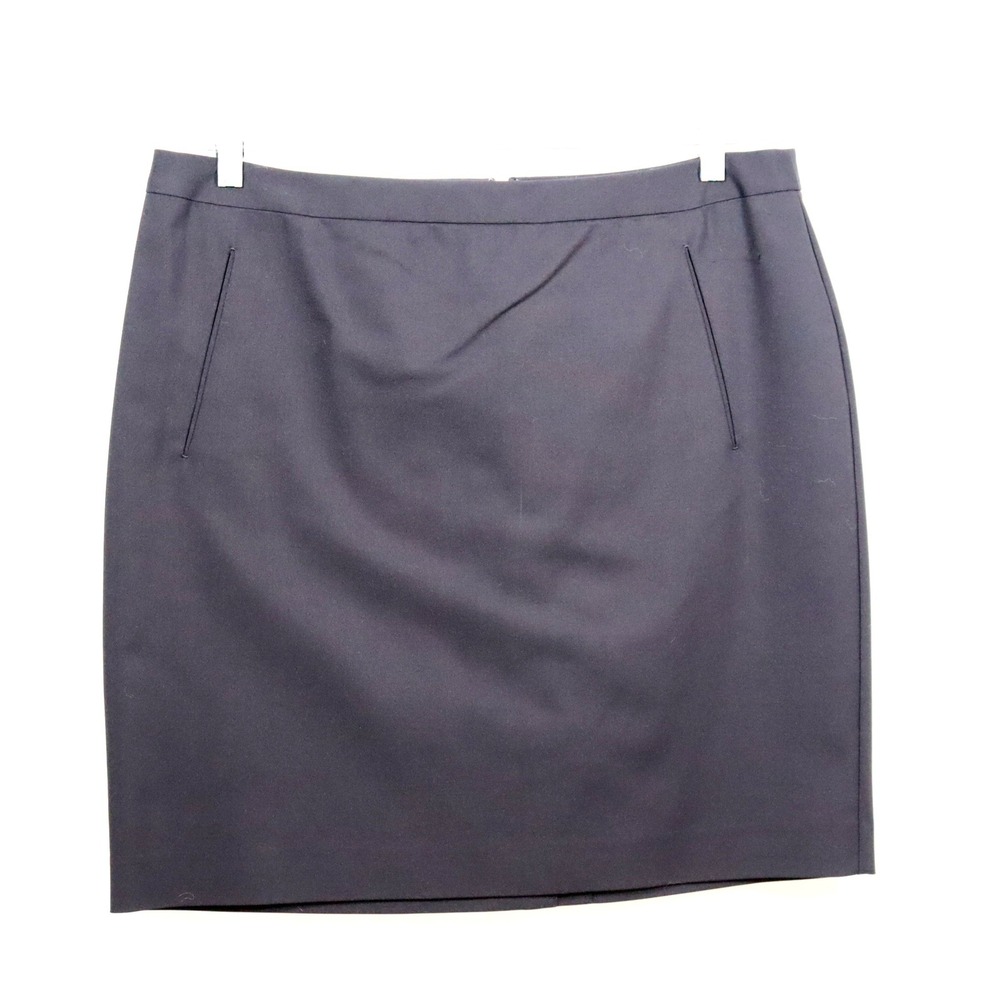 Halogen Pencil Skirt 16 Black Womens Corporate Career Office